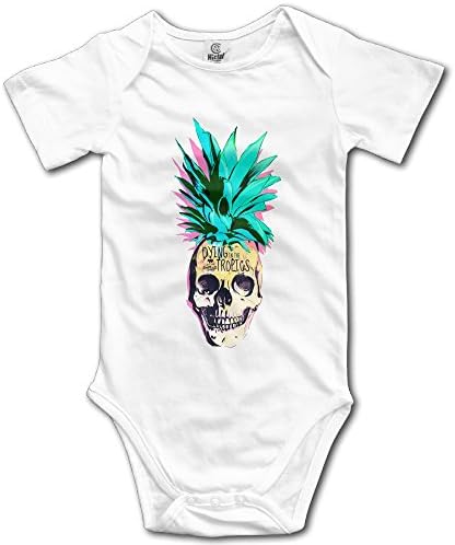 Funny Pineapple Skull Skelton Film Ladies Gift Baby Onesie Baby's Onesies Baby Clothes