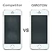 iPhone SE Screen Protector, OMOTON iPhone SE 5S 5 5C Tempered Glass Screen Protector [Full Screen Protection] [Scratch Resist] [No-Bubble] [Anti Crack] [9H Hardness] [Oil Resist] [Crystal Clear]