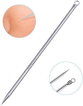 Portable Stainless Steel Acne Blackhead Removal Needle Tool For Removal of Blackheads, Comedone, Acne, Pimple(1 PCS)
