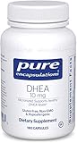 Pure Encapsulations - DHEA (Dehydroepiandrosterone) 10 mg - Micronized Hypoallergenic Supplement - 180 Capsules