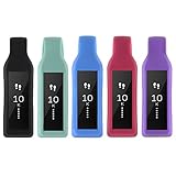 Henoda Magnetic Clip Holder for Fitbit Alta (Black+Blue+Purple+Teal+Rosy 5PCS Clip-clasp)