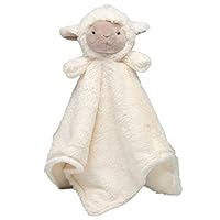 Elegant Baby Blankie Lamb, White, 15"x15"