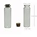 Shxstore 2.8 Inch Small Mini Glass Bottles Jars with Cork Stoppers for Art Crafts and Decorations, Pack of 20