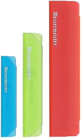 Messermeister Knife Edge Guard Set, 3 Piece, Translucent Multicolor