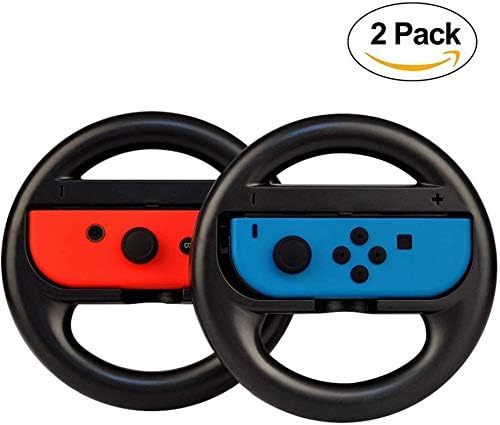 Set of 2 Joy-Con Racing Steering Wheel for Nintendo Switch Controller Mario Kart