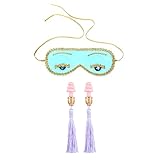 Audrey Style Sleep Eye Mask & Tassel Earplugs Set