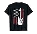 Guitar T Shirt American US Flag Music Player Tee Gifts