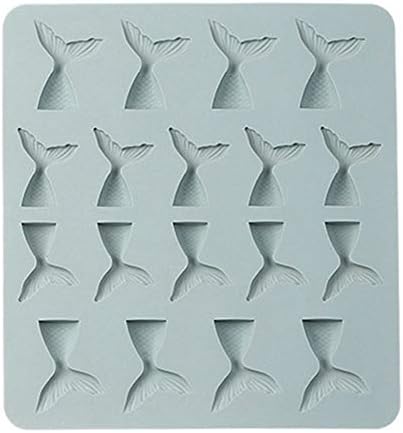 QIANLONG Candy Mold Trays, Food Grade Silicone Baking Pan No-Sticky Cake Decoration Mould for Mousse, Ice Cream, Chocolate Brownie, Cheesecake, Fondant and More(Style 03-Mermaid)