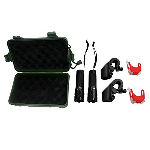 Hippih Super Bright Waterproof LED Bike Lights, 2 PACKE of Headlight and Taillight, Easy to Install or Remove, BL003