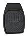 Drisen Heavy Duty All Season Deep Dish 3 Piece Rubber Floor Mats for Cars SUV & Trucks (Black)