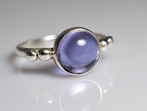 100% Color Change Lab Created Alexandrite 925 Solid Sterling Silver Ring # 4-13