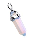 Hara Shop Natural&Synthetic Healing Point Chakra Cut Gemstone Stone Pendant for 