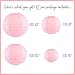 Just Artifacts Decorative Round Chinese Paper Lanterns 12pcs Assorted Sizes (Color: Pale Pink)
