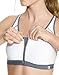 Champion Women's Zip Sports Bra, Black, XL