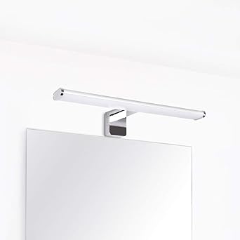 8w Led Badezimmer Spiegelleuchte Schminklicht Uber Spiegel Ip44 Bad Wand Lampe Breite 40cm Clip Uber Wand Installation Helligkeit 700lm Lichtfarbe 4000k Nicht Dimmbar 1er Pack Von Enuotek Amazon De Beleuchtung