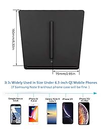 TapTes - Cargador inalámbrico modelo 3, almohadilla de carga de teléfono inalámbrico, accesorios de coche para cualquier dispositivo de teléfono, compatible con todos los dispositivos Tesla M3 excepto el rango estándar
