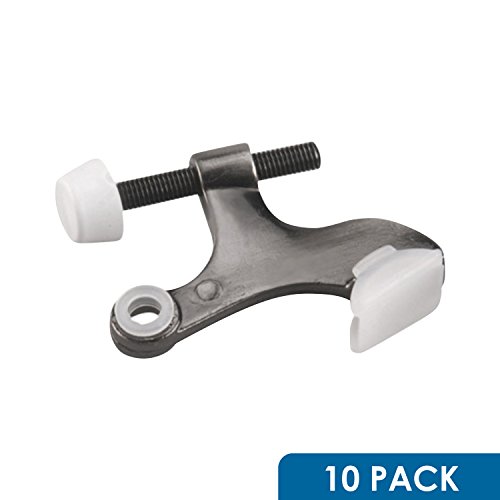10 Pack Rok Hardware Heavy Duty Hinge Pin Door Stop, Antique Nickel ROKDSP1AN