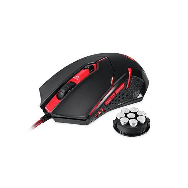 Redragon M601 RGB Gaming Mouse Backlit Wired Ergonomic 7 Button Programmable Mouse Centrophorus with Macro Recording…