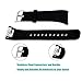 Compatible with Samsung Gear Fit2/Fit2 Pro Bands, Soft Silicone Sport Bracelet Replacement Band Strap for Samsung Gear Fit2 SM-R360/Fit 2 Pro SM-R365 Smart Fitness Band (Black, Small)