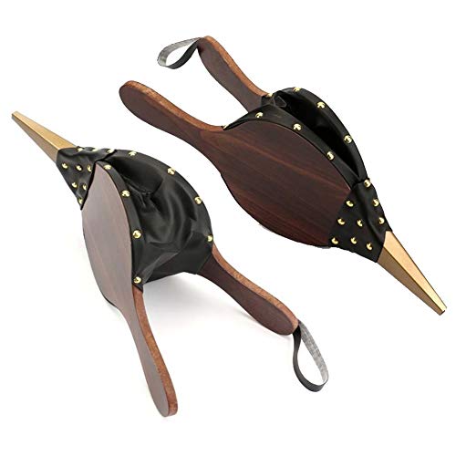 OSOPOLA Fireplace Bellows/Fire Bellow - Wood Hand Air Leather Bellow Cooking Fan - Fire Tools for Outdoor Camping/BBQ Grill/Chimney/Fires Pit 15" x 6.7"