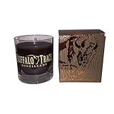 Buffalo Trace Candleberry Candle and Reusable Rocks Glass - Kentucky Bourbon