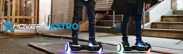 Hover-1 Astro Electric Self Balancing Scooter - 7MPH Top Speed, 9 Mile Range, 5HR Run-Time, Built-In Bluetooth Speaker, Self Balancing Boards Rider Modes: Beginner to Expert