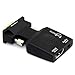 FineSource (VGA Male to HDMI Female) 1080P VGA to HDMI Converter Adapter Box Audio Port VGA Extension Cable Mini USB Power Cable 3.5mm Audio Cable Included