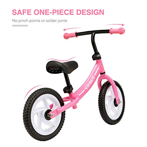 Viribus Kids Balance Bike for 25 Year Olds with EVA Foam Tires, Easy