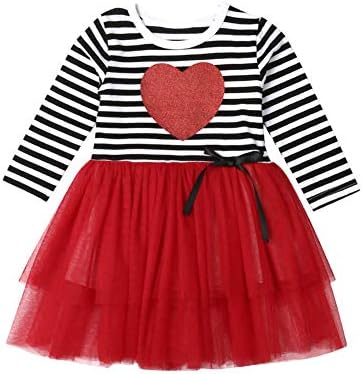 Toddler Girl Dresses Long Sleeve Pumpkin Striped Tulle Dress Skirts with Headband Outfits Sets