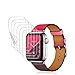 TAURI [6-Pack Screen Protector for Apple Watch 40mm/38mm (Series 5/4/3/2/1 Compatible), Liquid Skin Max Coverage Anti-Bubble HD Flexible Film