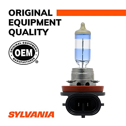 SYLVANIA H11 SilverStar Ultra High Performance Halogen Headlight Bulb, High Beam, Low Beam