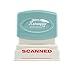 Xstamper 1829 Scanned, Pre Inked Laser Engraved Rubber Stamp, Red Ink, Impression Size: 1/2
