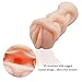Realistic Pocket Pussy, PALOQUETH 3D Male Masturbator TPR Pocket Stroker Sex Toys for Men Masturbation