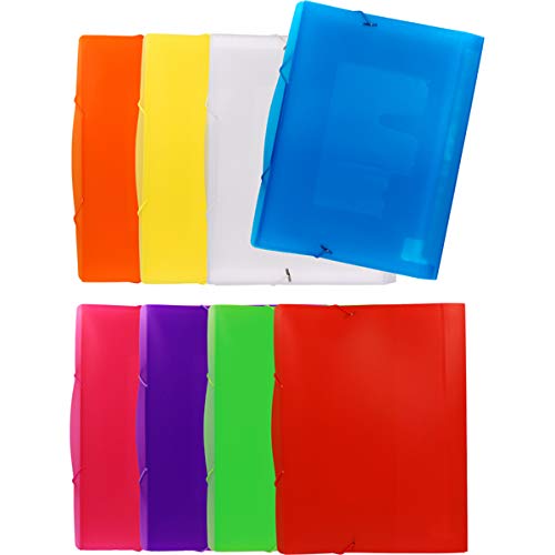 Grafoplás 2960830 Series Xs Binder Bellows with Rubbers, Blue, Folio