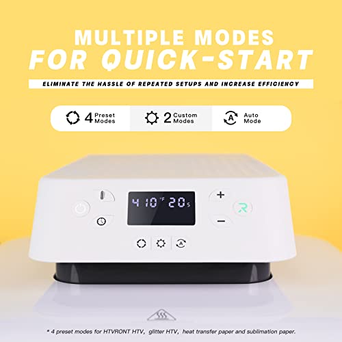 HTVRONT Auto Heat Press Machine for T Shirts 15x15 Smart T Shirt