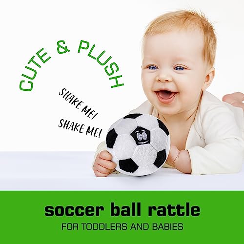 Plush Baby Soccer Ball Rattle Learning Content Great Gift for Baby