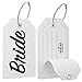 Shacke Groom & Bride Luggage Tag (White)