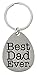 Fathers Day Gifts for Dad Best Dad Ever Metal Pendant Keychain Key Tag