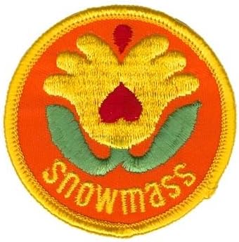 Snowmass Logo Ski Patch Yellow