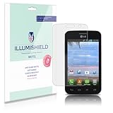 iLLumiShield - LG Optimus Dynamic II L39C Anti-Glare (Matte) Screen Protector HD Clear Film / Anti-Bubble & Anti-Fingerprint / Premium Japanese High Definition Invisible Crystal Shield - Free LifeTime Warranty - [3-Pack] Retail Packaging