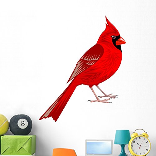 Cardinal Wall Decals Kritters in the Mailbox Cardinal Wall Decal