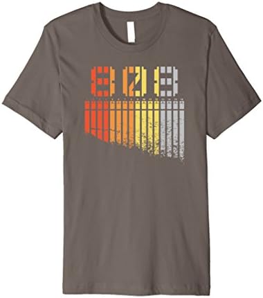 Men's 808 - Retro inspired vintage electronic music shirt XL Asphalt