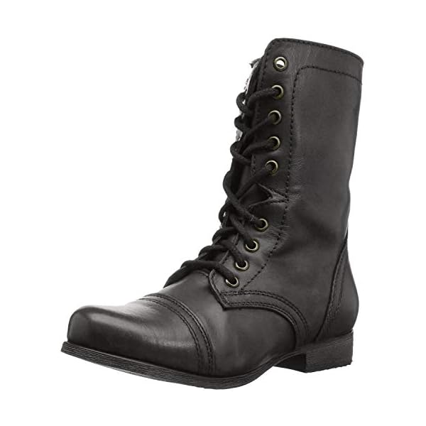 Steve Madden Women's Troopa Combat Boot Pretty Boots and Shoes
