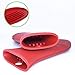 Mykubi Cotton Handle Holders Potholders Handle Mitts Hot Handle Sleeve Pot Holders Covers Glove for BBQ Cooking Baking Kitchen (Black+ Red)