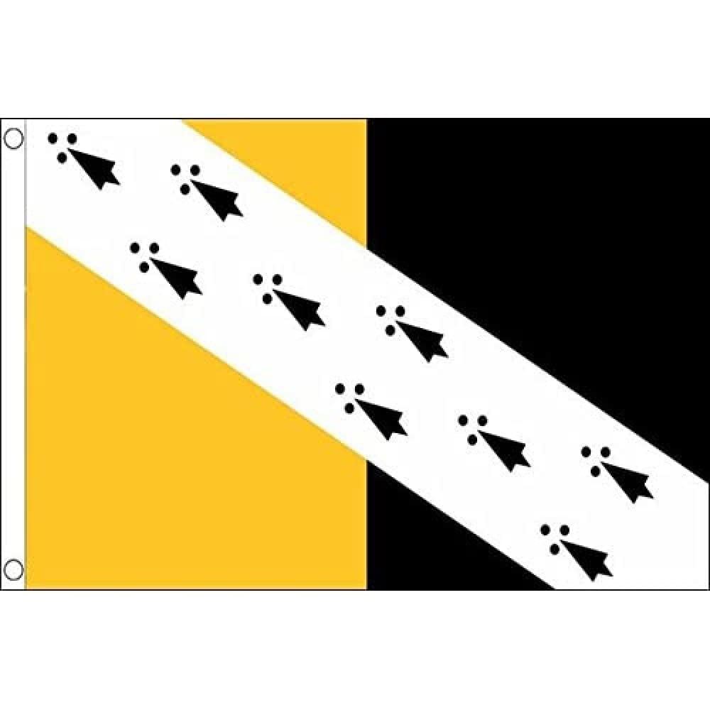 AZ FLAG - Norfolk County New Flag - 3x5 Ft - 100D Polyester County Of Norfolk - England Banner with Two Metal Grommets - Fade Resistant - Vivid Colors - 3' x 5' Feet - 150x90 Cm