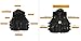 PELLOR Outdoor Kids/Children Nylon Tactical Vest Security Guard Waistcoat CS Field Combat Training Protective Vest (Black, Length: 50cm)