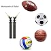RAVPump Dual Action Ball Pump with Needle and Sports Air Ball Pump with Stainless Steel Whistle for Basketball, Volleyball, Soccer, Football and Other Inflatable Sports Balls (1 Pack)