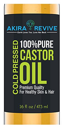Akira Revive Castor Oil Cold Pressed - 100% Pure Castor Oil For Hair Growth & Loss, Face & Skin Moisturizer, Thicker Eyebrows And Eyelash Treatment. Strengthen Nails. Use before Curling Iron.16 oz. - Thumbnail 7