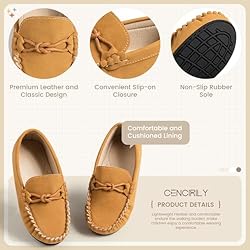 CENCIRILY Toddler Boys Girls Loafers Soft Slip On