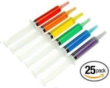 The Big Shot Party Syringe Shooter 2oz 60ml Large Reusable, 25 Pieces. Perfect for Jello Shots Pudding Liquor